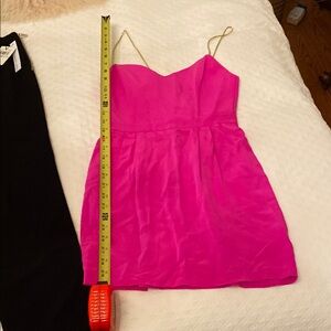 NAVEN Vibrant Pink Dress with Spaghetti Straps